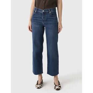 FRAME Women’s The Mellow Elixir Raw After Slim Wide Leg Ankle Jeans Sz 31